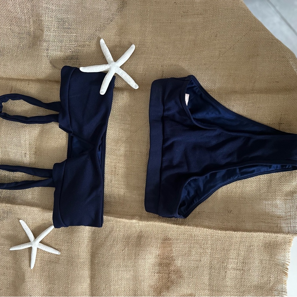 Navy Blue Bikini Set